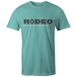 HOOey Youth "Rodeo" Turquoise W/Grey/White Logo T-shirt