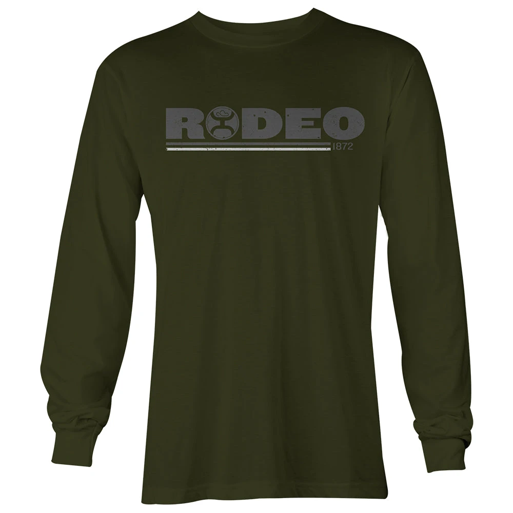 HOOey "Rodeo" Olive Long Sleeve With Grey / White Logo 3 HOOey "Rodeo" Olive Long Sleeve With Grey / White Logo
