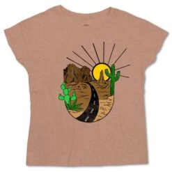 HOOey Youth "Big Bend" Macchiato T-Shirt W/ Desert Logo