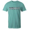 HOOey "Patriot" Turquoise W/Grey/White Flag Logo -HOOey Shop HT1544TQ FORNT