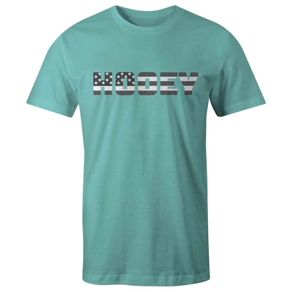 HOOey "Patriot" Turquoise W/Grey/White Flag Logo 3 HOOey "Patriot" Turquoise W/Grey/White Flag Logo