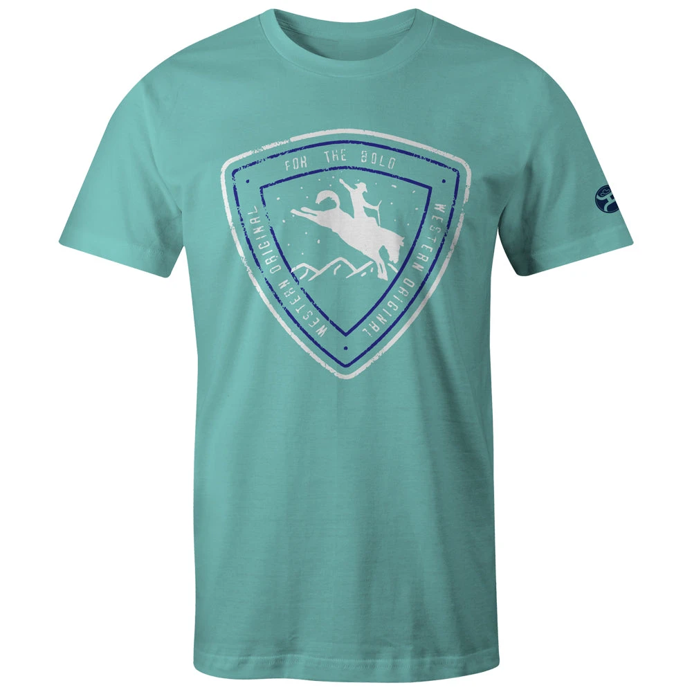 HOOey Youth "Summit" Turquoise W/Navy/White Logo T-shirt 3 HOOey Youth "Summit" Turquoise W/Navy/White Logo T-shirt