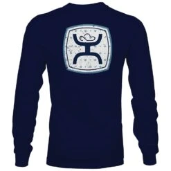 HOOey "Zenith" Navy Long Sleeve T-Shirt