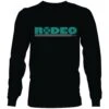 HOOey "Rodeo" Black /Teal Long Sleeve T-shirt 1 HOOey "Rodeo" Black /Teal Long Sleeve T-shirt -HOOey Shop HT1559BK FRONT