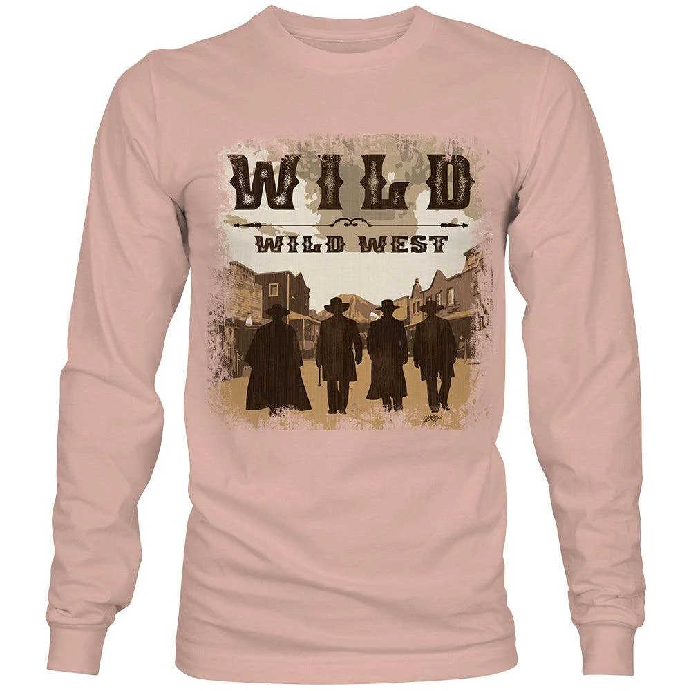 HOOey "Wild Wild West" Light Pink Long Sleeve T-shirt 3 HOOey "Wild Wild West" Light Pink Long Sleeve T-shirt