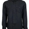 HOOey "Sol" Black Long Sleeve Pearl Snap Shirt 1 HOOey "Sol" Black Long Sleeve Pearl Snap Shirt -HOOey Shop HT1612BK