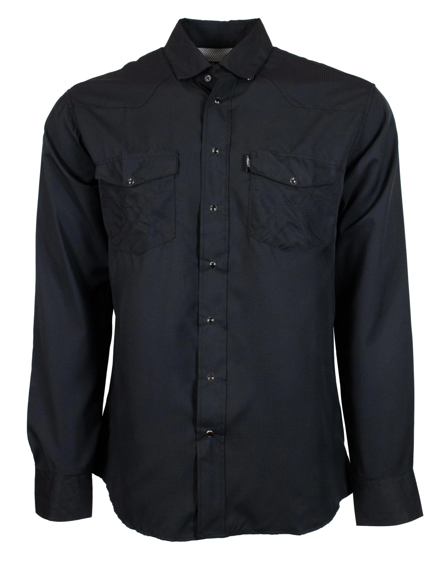 HOOey "Sol" Black Long Sleeve Pearl Snap Shirt 2 HOOey "Sol" Black Long Sleeve Pearl Snap Shirt