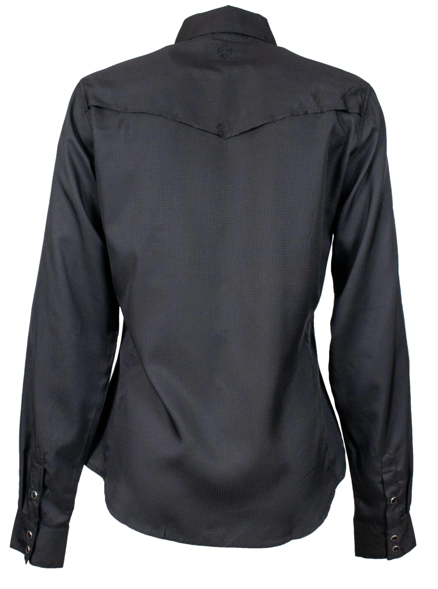 HOOey "Sol" Ladies Black Long Sleeve Pearl Snap Shirt 5 HOOey "Sol" Ladies Black Long Sleeve Pearl Snap Shirt - Image 3