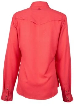 HOOey "Sol" Ladies Watermelon Long Sleeve Pearl Snap Shirt 12 HOOey "Sol" Ladies Watermelon Long Sleeve Pearl Snap Shirt -HOOey Shop HT1613PK BACK