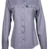HOOey "Sol" Ladies Violet Long Sleeve Pearl Snap Shirt -HOOey Shop HT1613PL