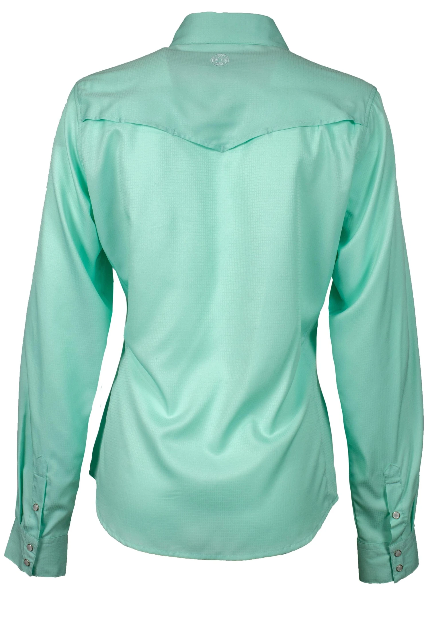 HOOey "Sol" Ladies Sea Foam Long Sleeve Pearl Snap Shirt 5 HOOey "Sol" Ladies Sea Foam Long Sleeve Pearl Snap Shirt - Image 3