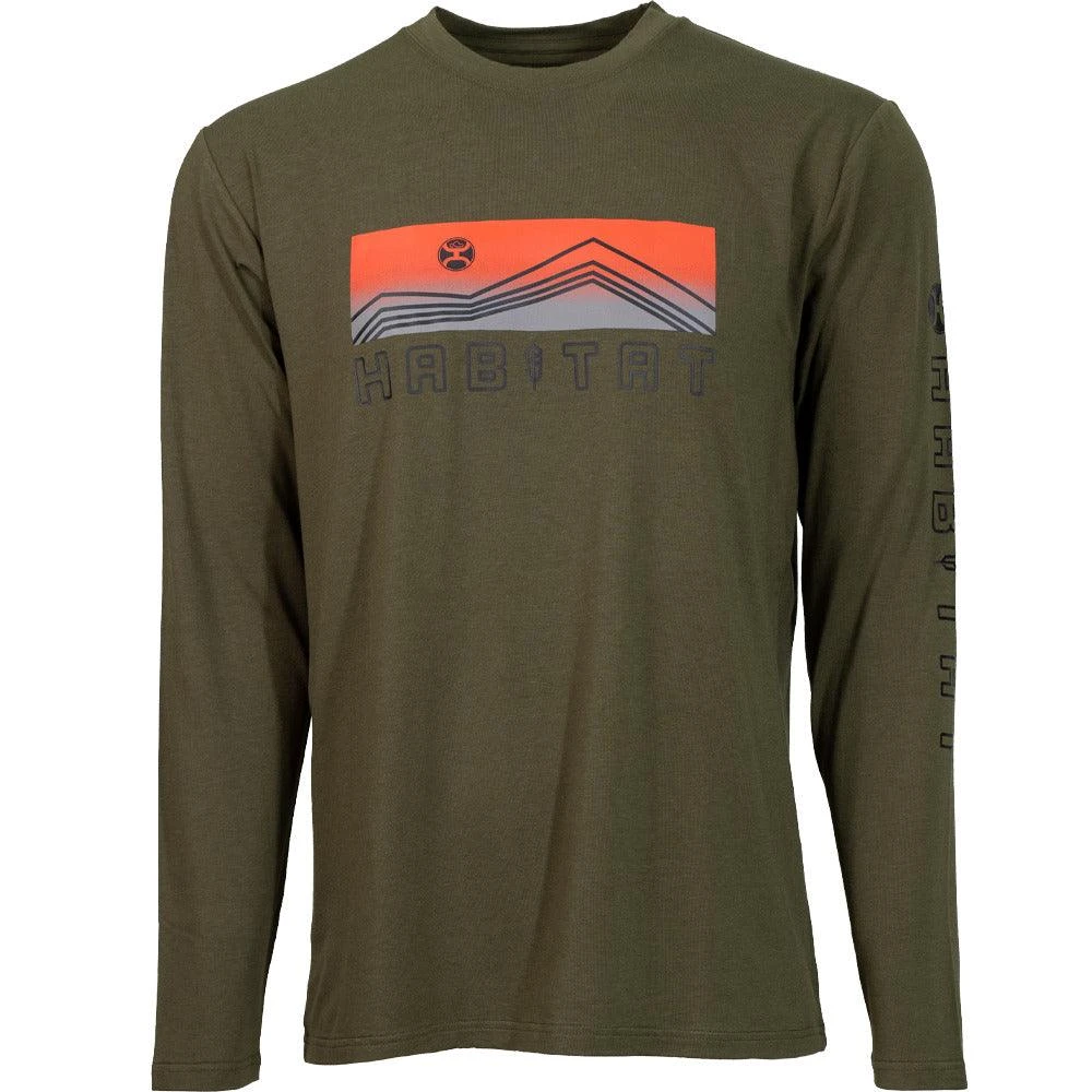 HOOey "Dusk" Olive Log Sleeve Tee 3 HOOey "Dusk" Olive Log Sleeve Tee