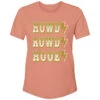 "Howdy Rowdy Hooey" Terracotta T-shirt 1 "Howdy Rowdy Hooey" Terracotta T-shirt -HOOey Shop HT1634PK