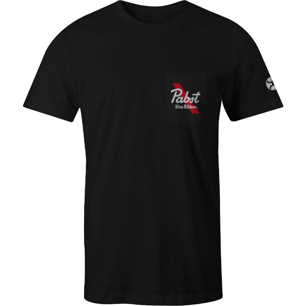 HOOey "Pabst Blue Ribbon" Black W/Red & White T-Shirt 4 HOOey "Pabst Blue Ribbon" Black W/Red & White T-Shirt - Image 2