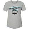 HOOey "Cheyenne Sunset" Grey W/Blue/White Logo T-shirt -HOOey Shop HT1643GY
