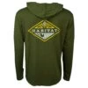 HOOey "Hooded Captain" Olive Long Sleeve T-shirt -HOOey Shop HT1658OL Back