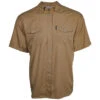 HOOey "Sol" Tigers Eye Short Sleeve Pearl Snap Shirt -HOOey Shop HT1660TN front