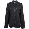 HOOey New! "Sol Competition" Ladies Black Long Sleeve -HOOey Shop HT1664BK front