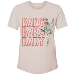 HOOey "Bang Bang Baby" Light Pink W/Pink Logo T-shirt