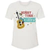 HOOey "Honky Tonk Dreams" Cream W/Red/Turquoise Logo T-shirt 2 HOOey "Honky Tonk Dreams" Cream W/Red/Turquoise Logo T-shirt -HOOey Shop HT1669CR