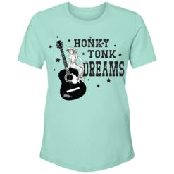 HOOey "Honky Tonk Dreams" Mint W/Black Logo T-shirt
