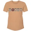 HOOey "Rodeo" Sienna W/Serape Logo T-shirt 2 HOOey "Rodeo" Sienna W/Serape Logo T-shirt -HOOey Shop HT1671BR