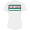 HOOey "Bodega" White W/Teal/Peach Logo T-shirt