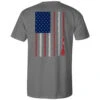 HOOey "Liberty Roper" Grey W/ Flag T-Shirt -HOOey Shop HT1680GY back