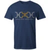 HOOey "Loop" Navy W/Grey/Mustard Logo T-shirt -HOOey Shop HT1681NV front