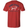 HOOey "Charbray" Red W/White/Blue Rank Stock Logo T-shirt -HOOey Shop HT1684RD back
