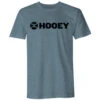 HOOey "Lock-Up" Denim W/Black Logo T-shirt -HOOey Shop HT1687DE front