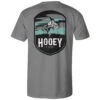 HOOey "Cheyenne" Grey W/Turquoise/Grey/White Logo T-shirt 2 HOOey "Cheyenne" Grey W/Turquoise/Grey/White Logo T-shirt -HOOey Shop HT1688GY back