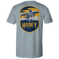 HOOey "Cheyenne" Denim W/Yellow/Grey/Black Logo T-shirt