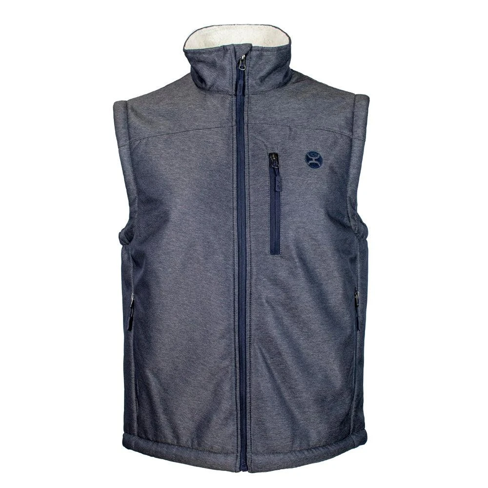 "Hooey Softshell Vest" Denim W/Sherpa 3 "Hooey Softshell Vest" Denim W/Sherpa