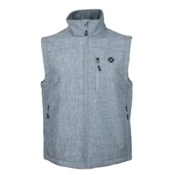 "Hooey Softshell Vest" Grey W/Charcoal