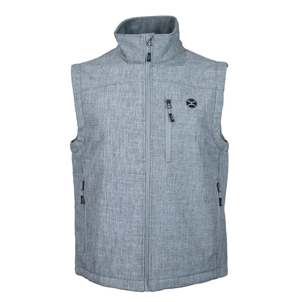 "Hooey Softshell Vest" Grey W/Charcoal 3 "Hooey Softshell Vest" Grey W/Charcoal