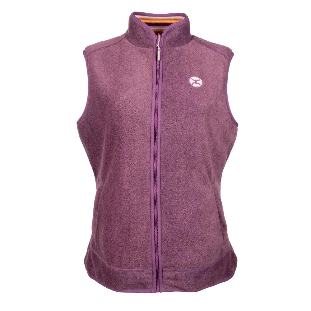 "Hooey Ladies Reversible Fleece Vest" Purple 4 "Hooey Ladies Reversible Fleece Vest" Purple - Image 2