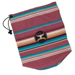 "Hooey Ladies Packable Vest" Burgundy W/Stripe Detailing -HOOey Shop HV098BUST BAG