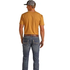 HOOey Dark Vintage Revolver Straight Slim Fit Jeans -HOOey Shop HYMD1RR1CE lifestyle