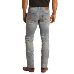 HOOey "Light Wash" Slim Straight Mens Jeans