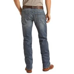 HOOey "Medium Wash" Revolver Slim Straight Jeans