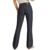 HOOey Dark Wash Jaquard Stripe High Rise Bootcut Jeans -HOOey Shop HYWD4HR167BACK 2d690207 e20d 4a1a 8caa 224de8256860