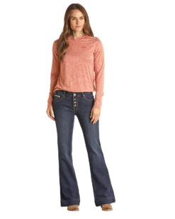 HOOey Dark Wash Mid Rise Button Fly Trouser Jeans -HOOey Shop HYWD5MR16CFRONT 504b4806 c32c 452e b7a9 945823ac6874