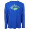 HOOey "Graphite" Blue/Green Long Sleeve Tee -HOOey Shop Habitat diamond blue 55946.1558745704.1280.1280
