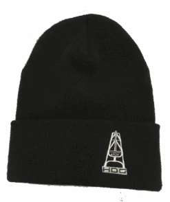 HOOey "HOG" Black Oil Rig Beanie