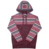 HOOey "Jimmy" Serape /Maroon Hoody -HOOey Shop IMG 2099