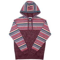 HOOey "Jimmy" Serape /Maroon Hoody
