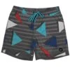 HOOey "Bigwake" Charcoal W/geometric Pattern Board Shorts -HOOey Shop IMG 3842