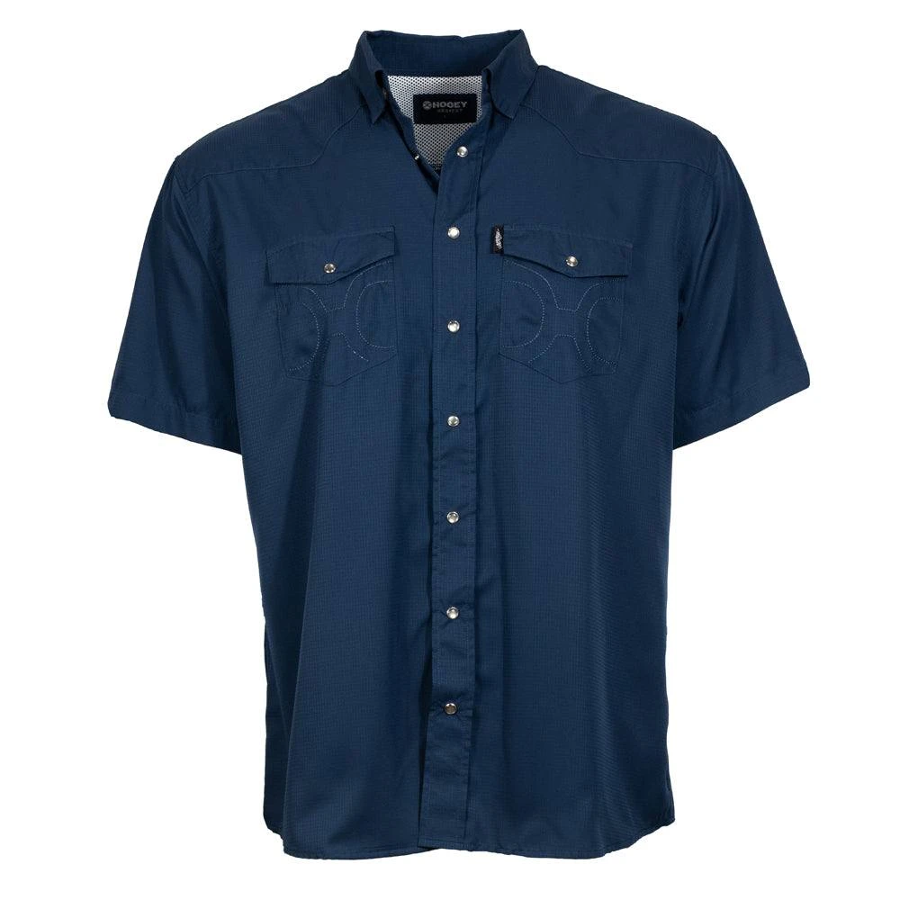 HOOey "Sol" Navy Short Sleeve Pearl Snap Shirt 3 HOOey "Sol" Navy Short Sleeve Pearl Snap Shirt