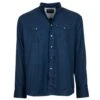 HOOey "Sol" Navy Long Sleeve Pearl Snap Shirt -HOOey Shop IMG 3852
